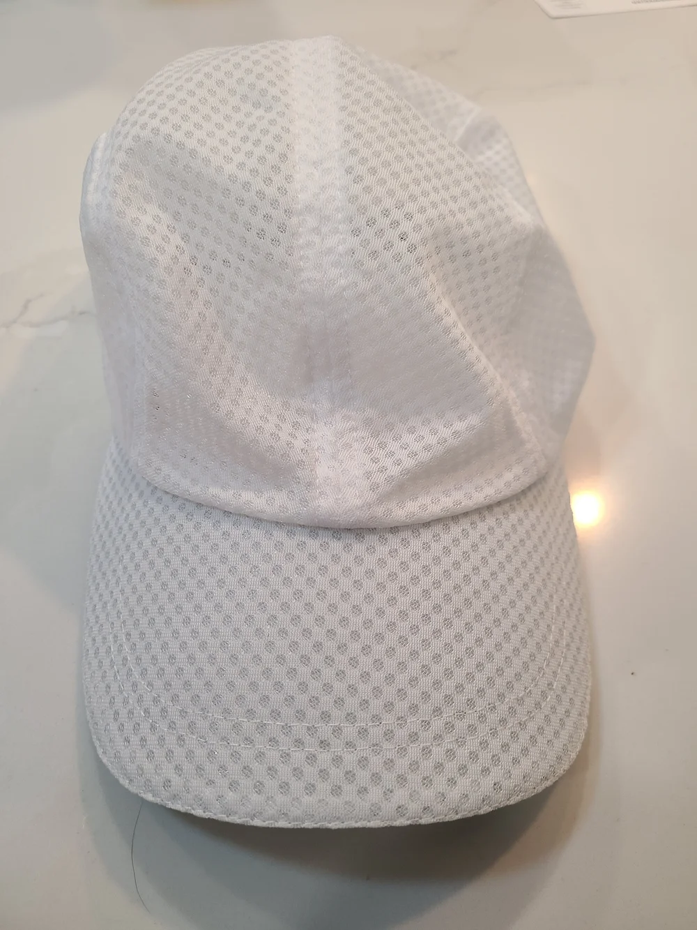 Trailheads White Mesh Race Day Performance Running Sport Cap